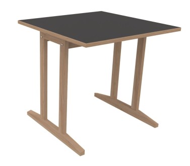 Table Soline piètement à dégagement latéral - 80x80 cm